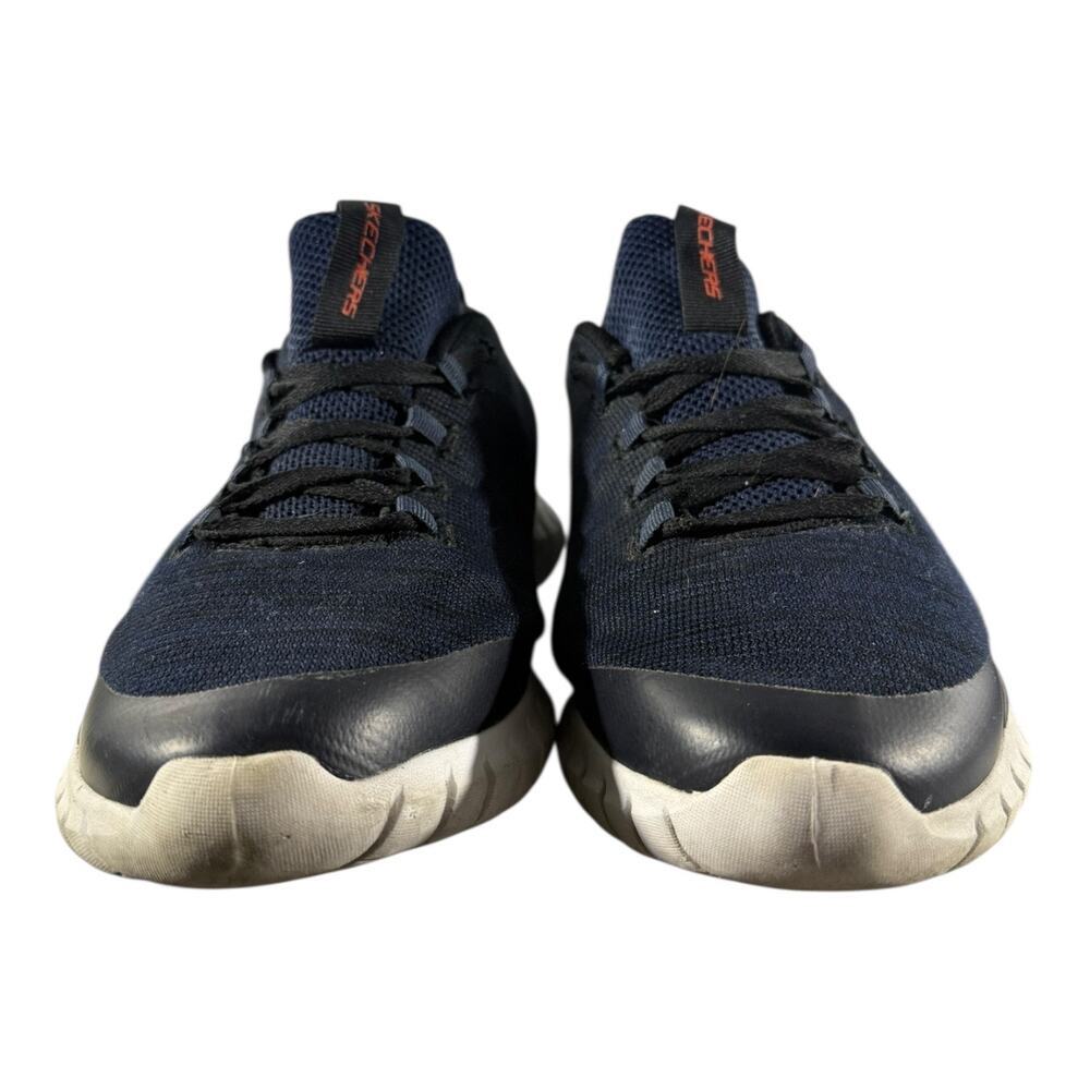 SKECHERS Overhaul Darosa Nylon Mesh Shoes Men Sneakers Size 10.5 Navy Blue - Picture 3 of 9